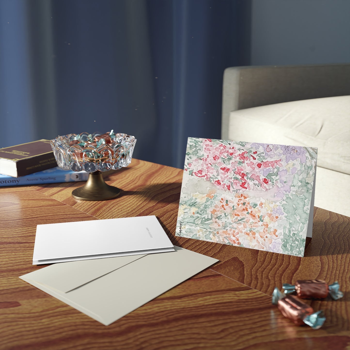 Floral Watercolor Greeting Cards Set - 8, 16, or 24 pcs for All Occasions