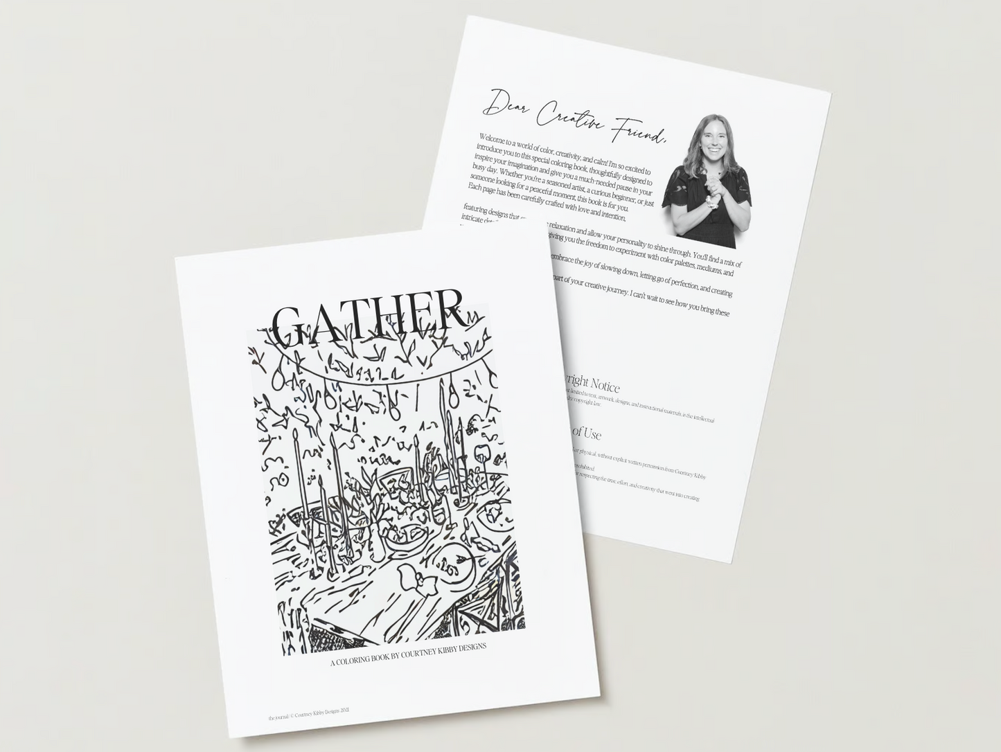 Gather Coloring Book Digital Download