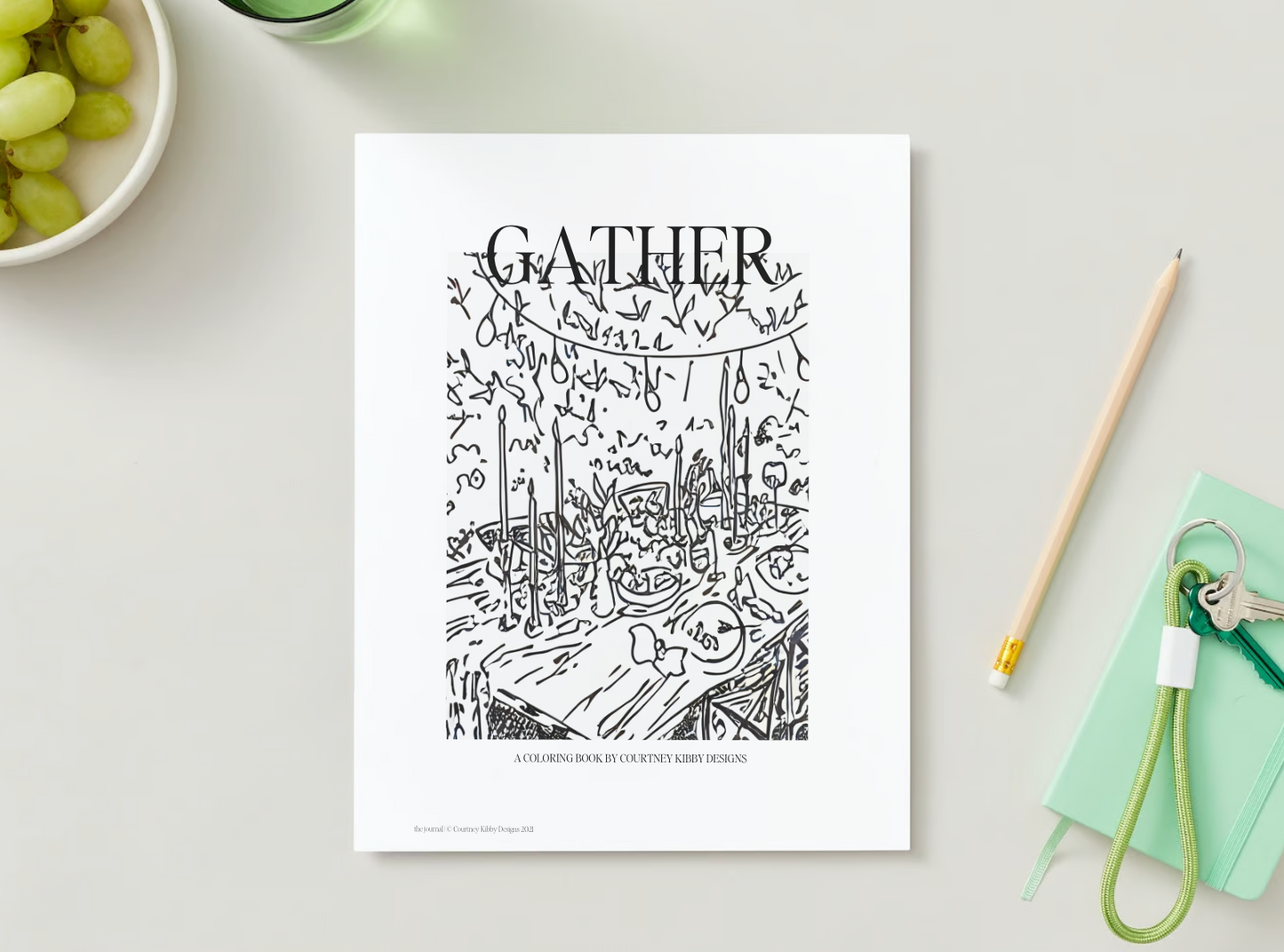 Gather Coloring Book Digital Download