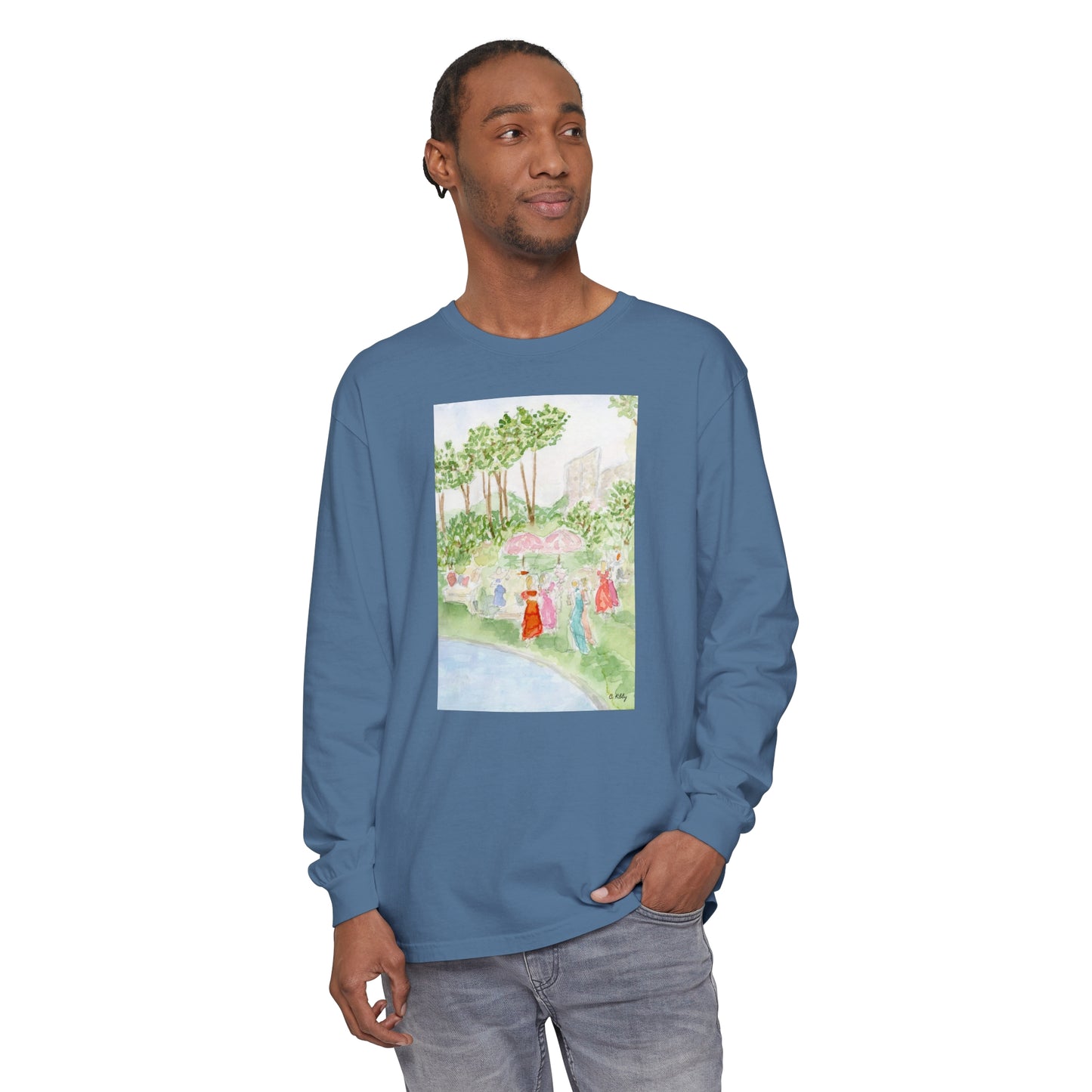 Soiree Garment-dyed Long Sleeve T-Shirt