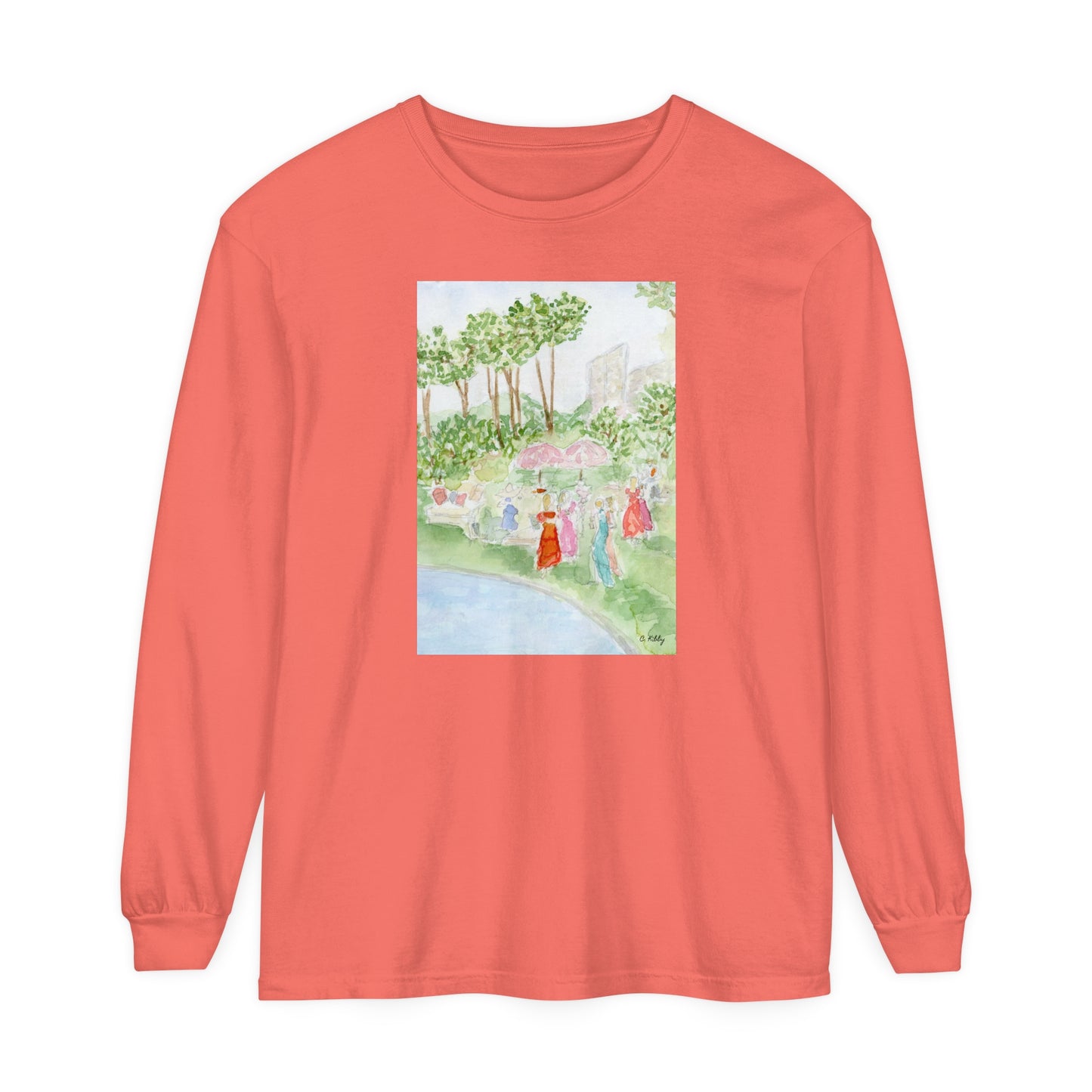 Soiree Garment-dyed Long Sleeve T-Shirt