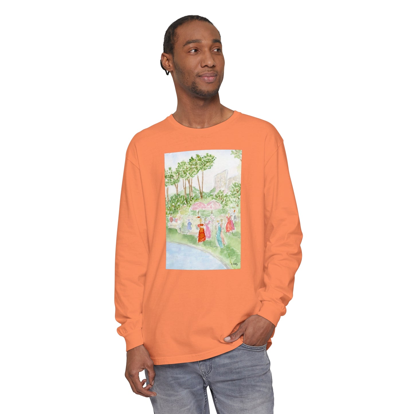 Soiree Garment-dyed Long Sleeve T-Shirt