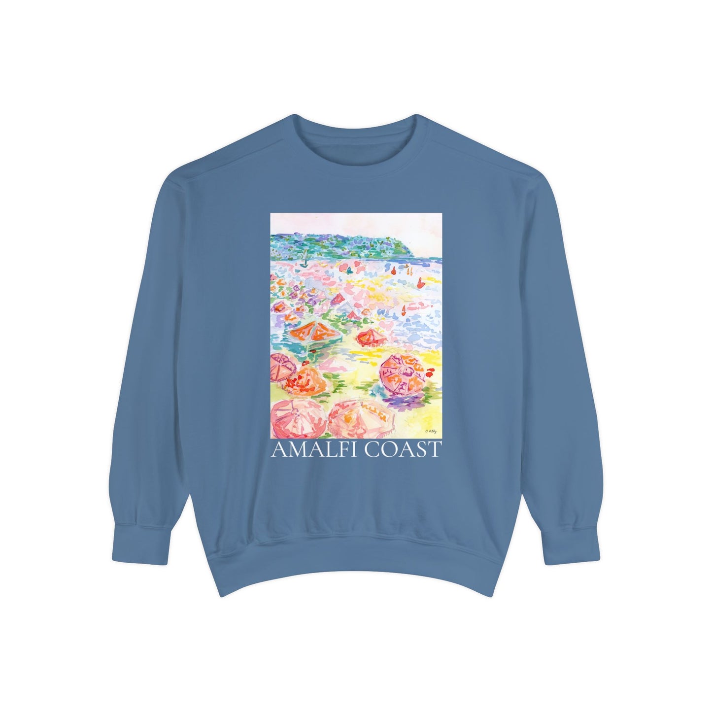 Amalfi Coast Unisex Garment-Dyed Sweatshirt