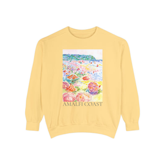 Amalfi Coast Unisex Garment-Dyed Sweatshirt