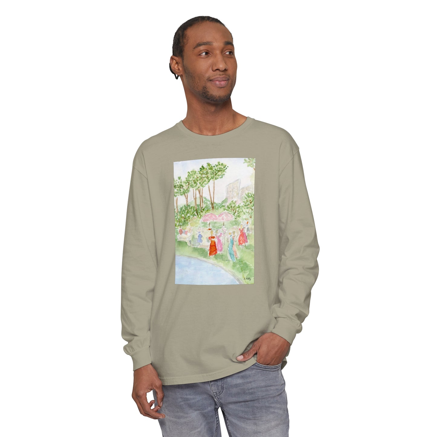 Soiree Garment-dyed Long Sleeve T-Shirt