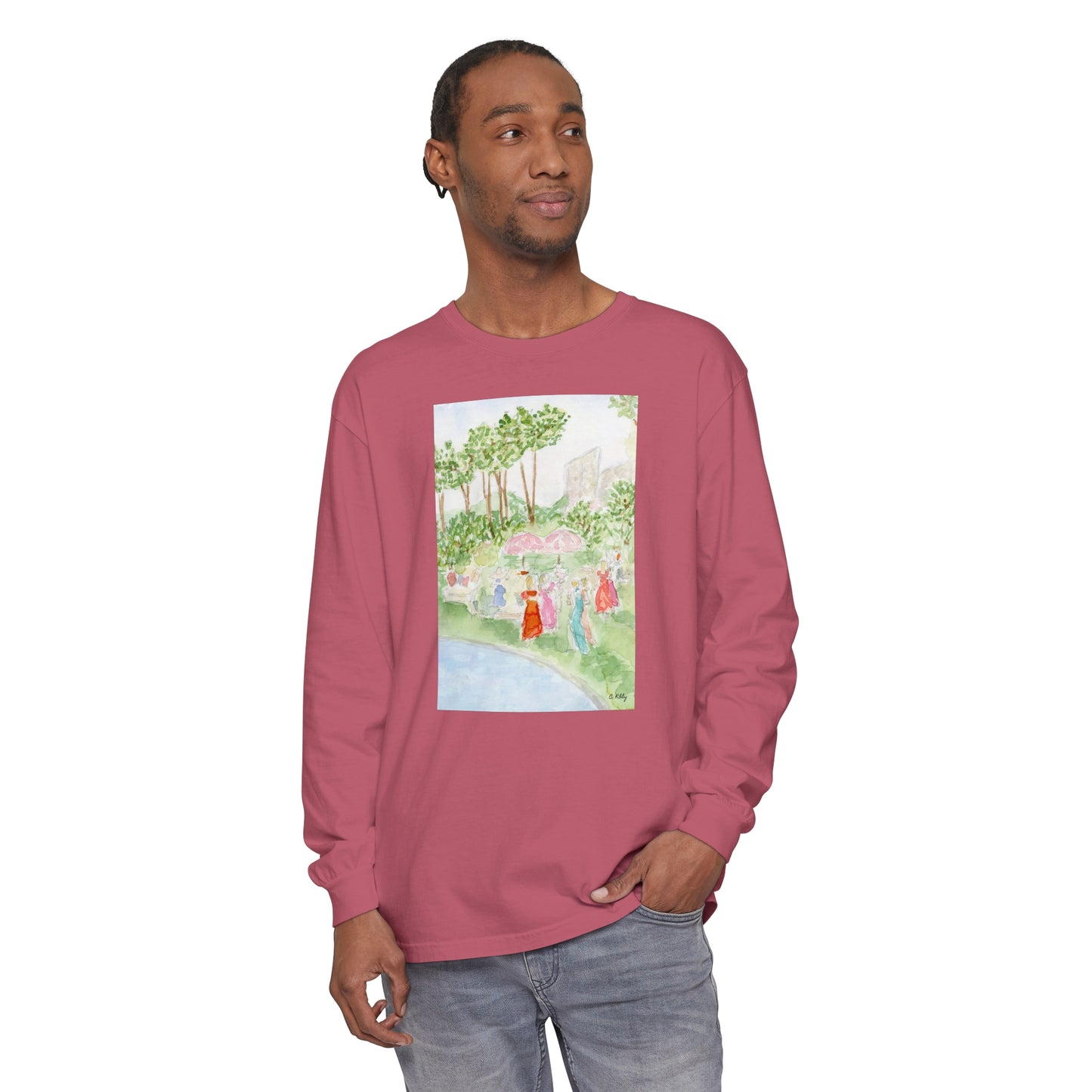 Soiree Garment-dyed Long Sleeve T-Shirt