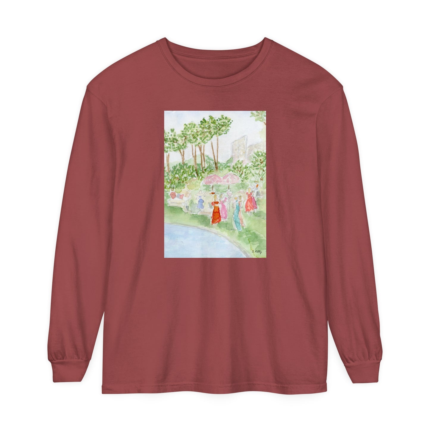 Soiree Garment-dyed Long Sleeve T-Shirt