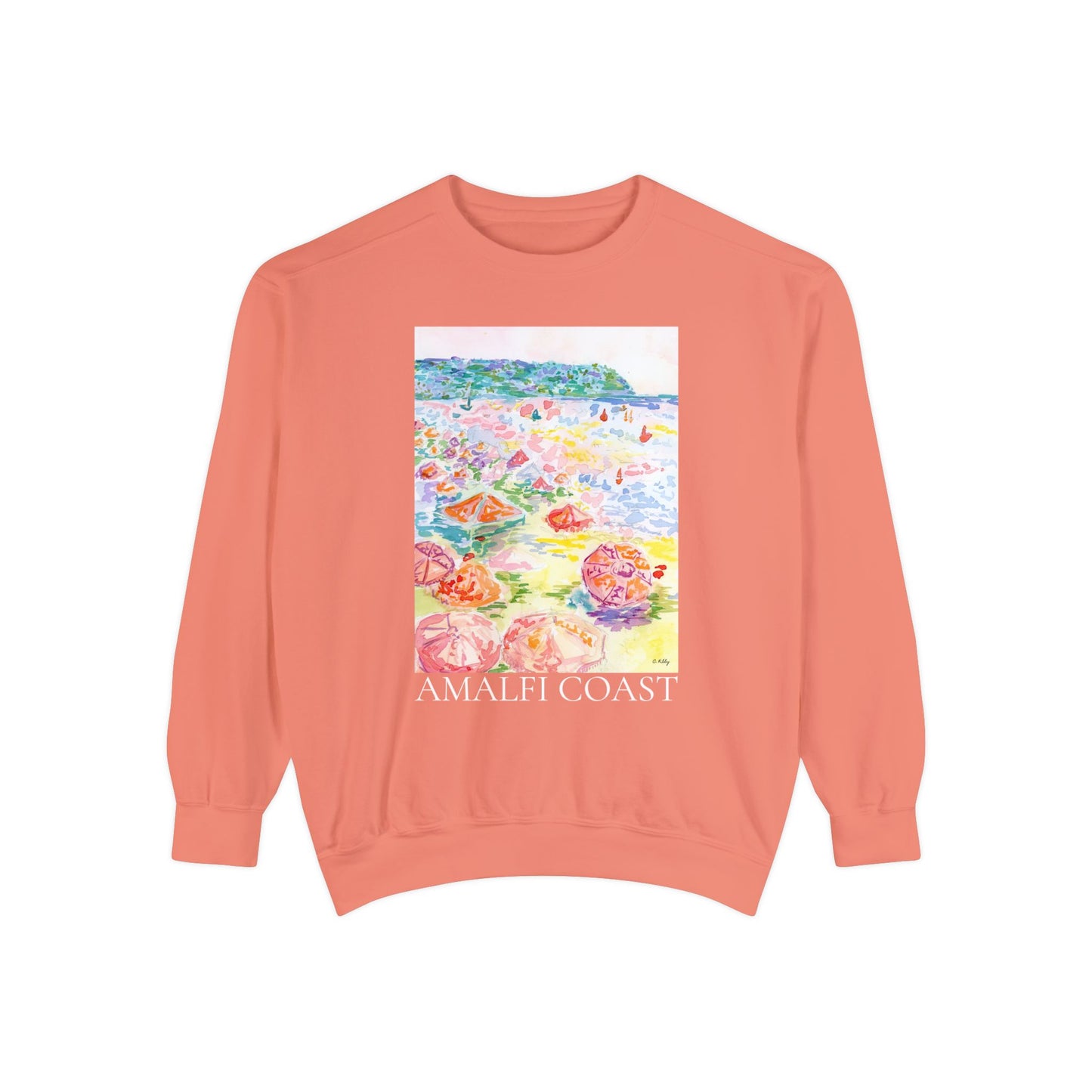 Amalfi Coast Unisex Garment-Dyed Sweatshirt