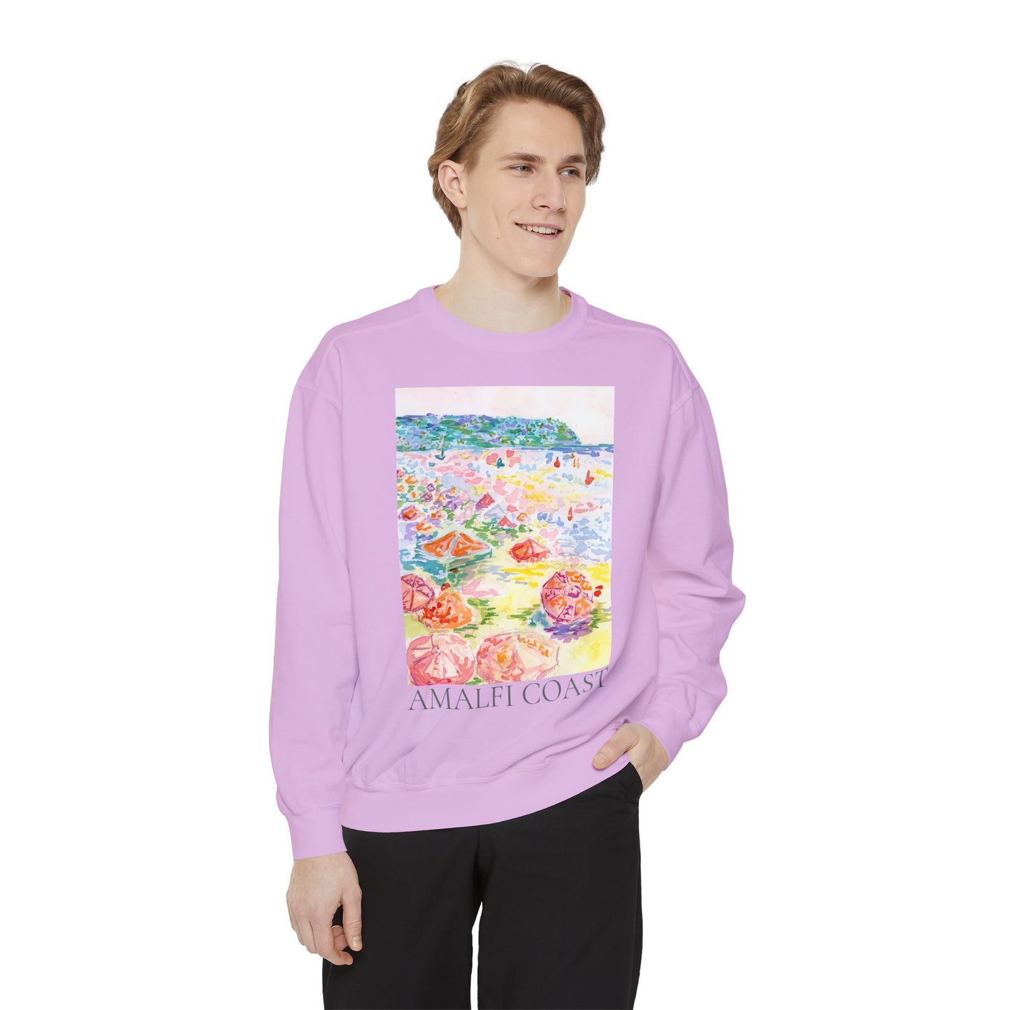 Amalfi Coast Unisex Garment-Dyed Sweatshirt