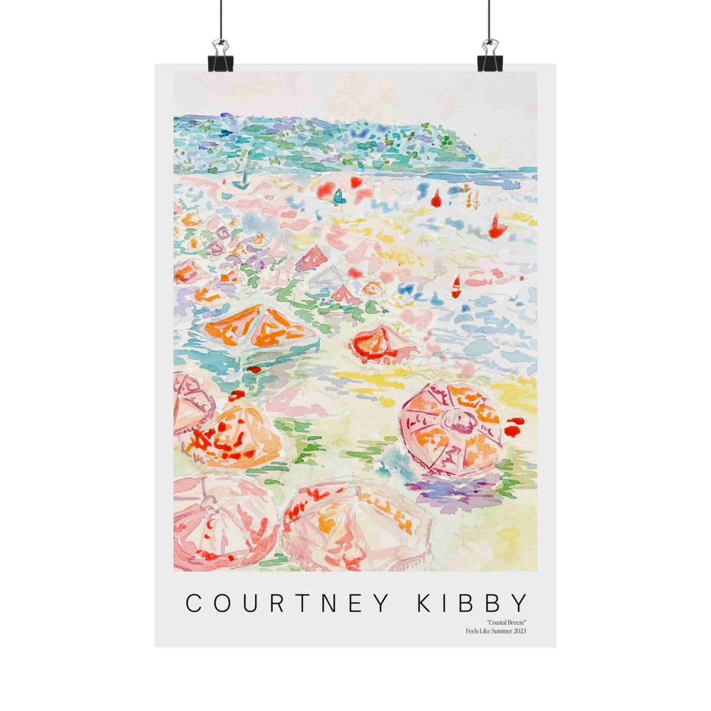 "Coastal Breeze" Matte Vertical Posters