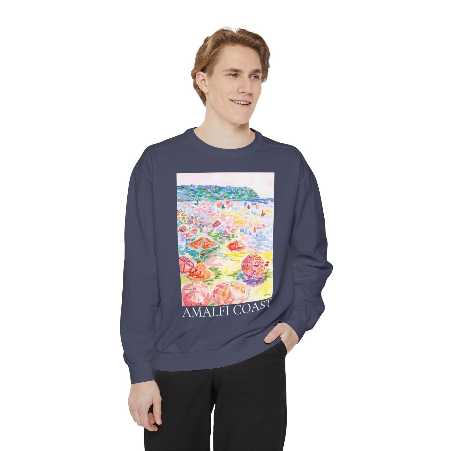 Amalfi Coast Unisex Garment-Dyed Sweatshirt