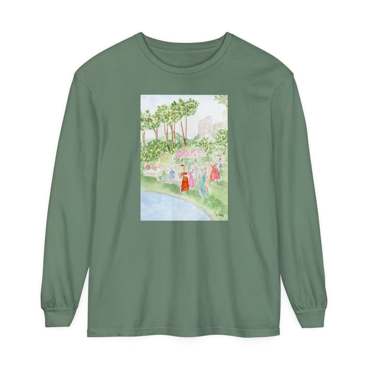 Soiree Garment-dyed Long Sleeve T-Shirt