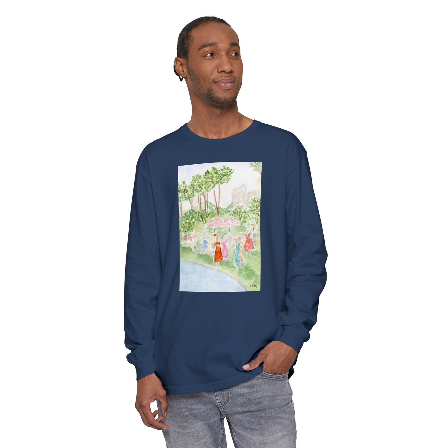 Soiree Garment-dyed Long Sleeve T-Shirt