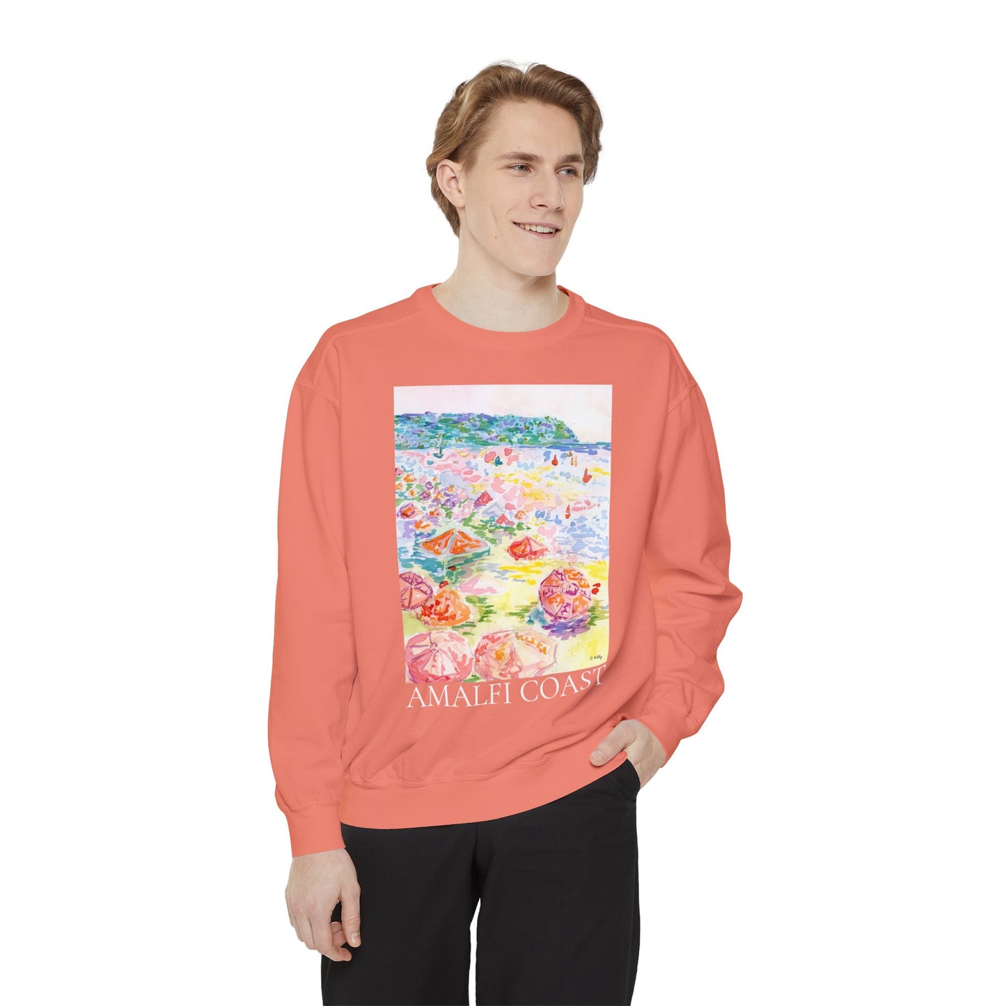 Amalfi Coast Unisex Garment-Dyed Sweatshirt