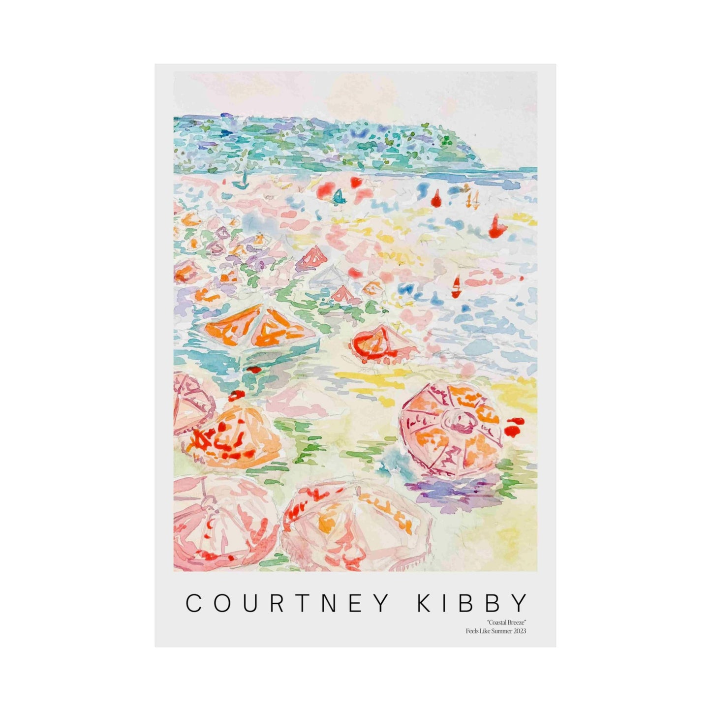 "Coastal Breeze" Matte Vertical Posters