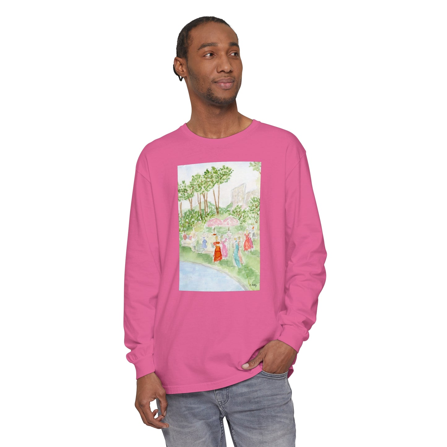 Soiree Garment-dyed Long Sleeve T-Shirt