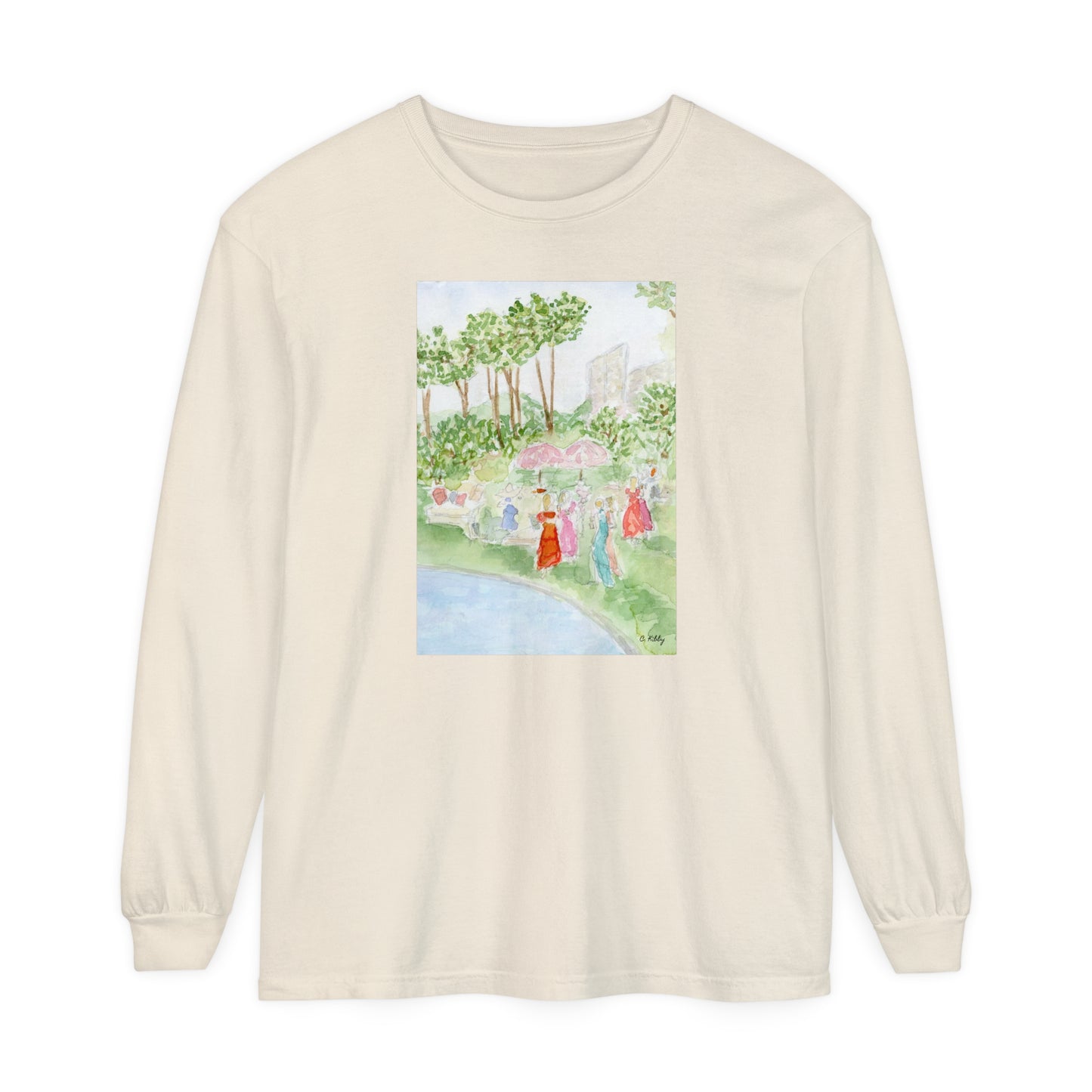 Soiree Garment-dyed Long Sleeve T-Shirt