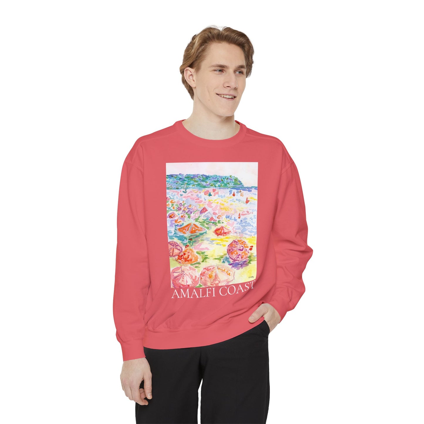 Amalfi Coast Unisex Garment-Dyed Sweatshirt