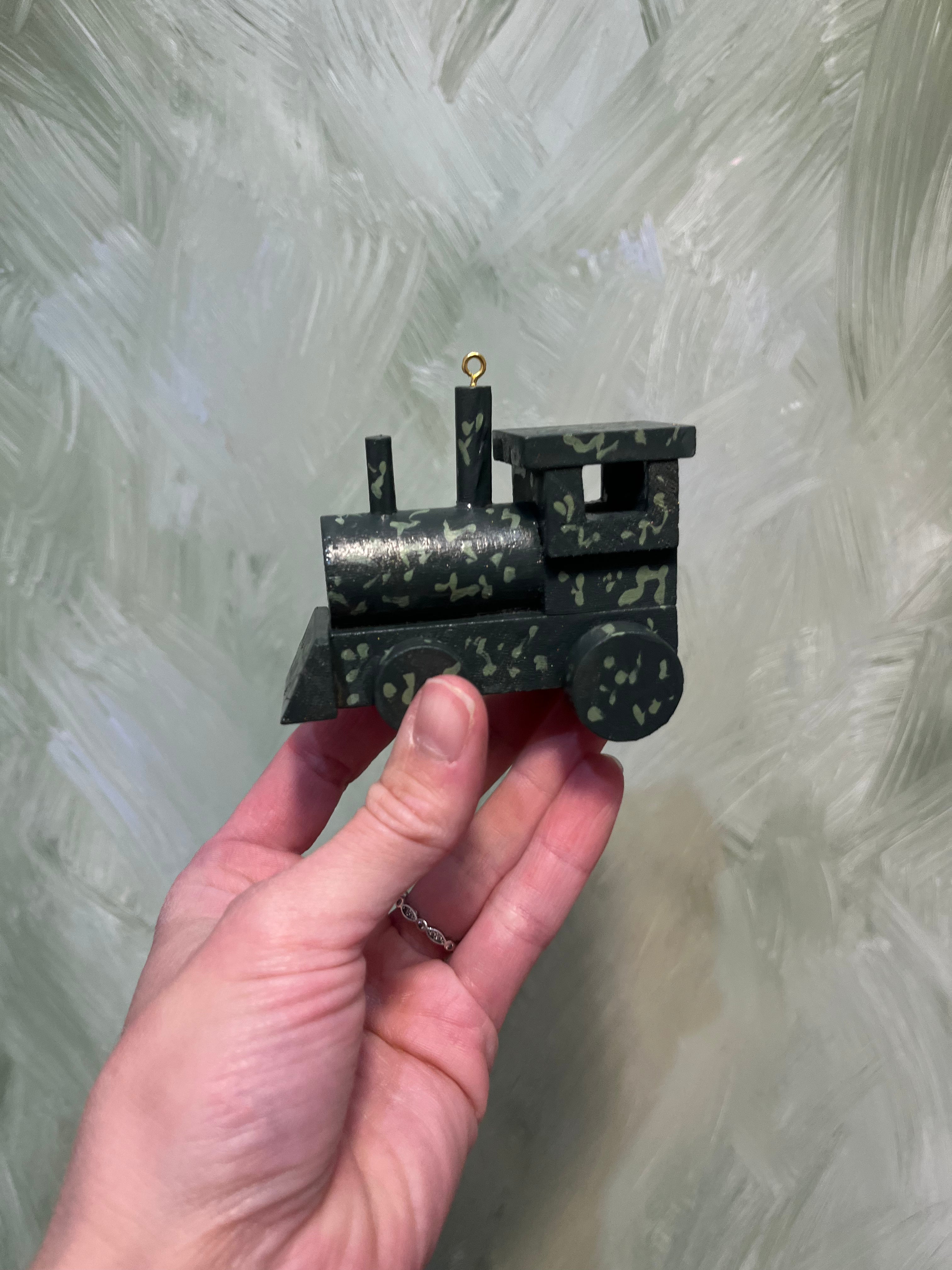 Moss on Evergreen Floral Train Ornament | Holiday 2024 Limited Edition