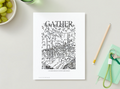Gather Coloring Book Digital Download